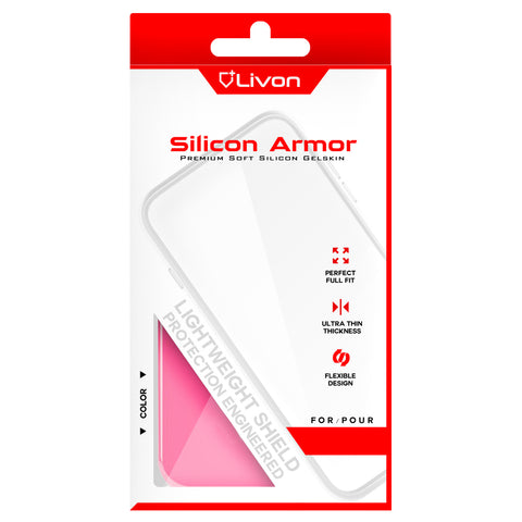 Livon Apple iPhone 12 Pro Max Silicon Armor - Pink