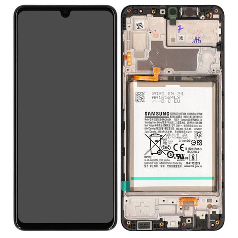 Samsung SM-M325F Galaxy M32 LCD Display + Touchscreen + Frame - GH82-26192A - With Battery - Black