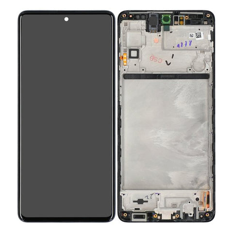 Samsung SM-M515F Galaxy M51 LCD Display + Touchscreen + Frame - GH82-24166A/GH82-23568A/GH82-24168A/GH82-24167A - Black
