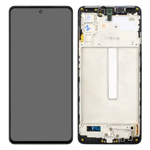 Samsung SM-M526B Galaxy M52 5G LCD Display + Touchscreen + Frame - GH82-27091A/GH82-27094A - Black