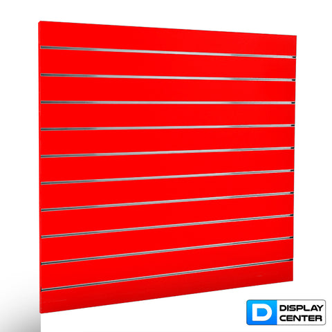 MDF Slatwall Lamellenwand - incl. Profiel 10cm - Shine Rood