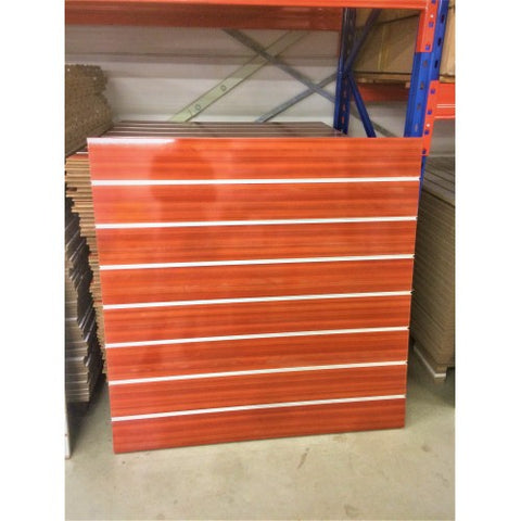 MDF Slatwall Lamellenwand - incl. Profiel 15cm - Wood Red