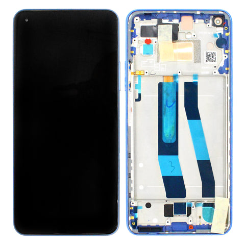 Xiaomi Mi 11 Lite 4G (M2101K9AG) LCD Display + Touchscreen + Frame - 56000C0K9A00/5600040K9A00 - Blue