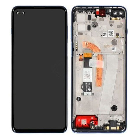 Motorola Moto G100 (XT2125-4) LCD Display + Touchscreen + Frame - 5D68C18072 - Blue