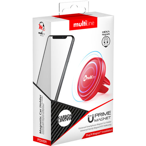 Multiline Prime Magnet Phone Holder - Karbon Red - MWCF90(R)EU
