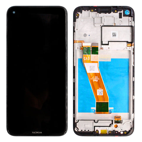 Nokia 3.4 (TA-1283, TA-1285, TA1288) LCD Display + Touchscreen + Frame - HQ3160AX36000 - Black