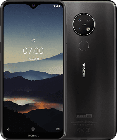 Nokia 7.2 (TA-1196) - 64GB - Provider Pre-Owned (used) - Black