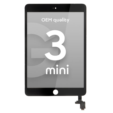 Apple iPad Mini 3 Touchscreen/Digitizer OEM Quality Black
