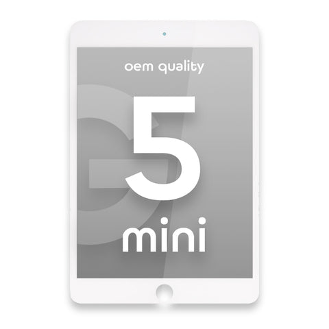 Apple iPad Mini 5 LCD Display + Touchscreen - OEM Quality - White