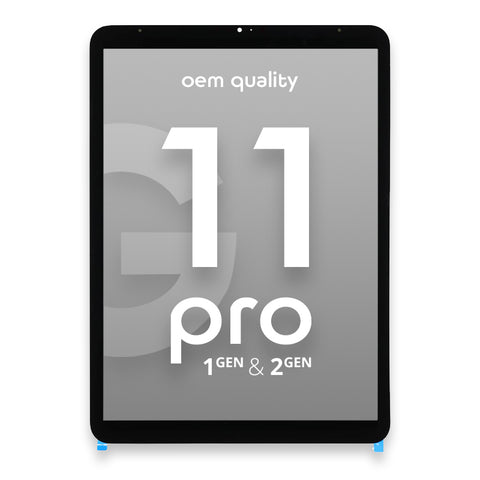 Apple iPad Pro (11)/iPad Pro 11 (2nd Gen - 2020) LCD Display + Touchscreen - OEM Quality - Black