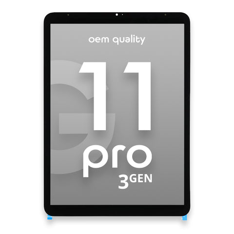 Apple iPad Pro 11- 2021 (3rd Gen)/iPad Pro 11 4th Gen. (2022) LCD Display + Touchscreen - Pulled/Used - Black