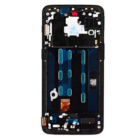 OnePlus 6T (A6013) LCD Display + Touchscreen + Frame  - Midnight Black