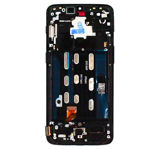 OnePlus 6T (A6013) LCD Display + Touchscreen + Frame  - Mirror Black