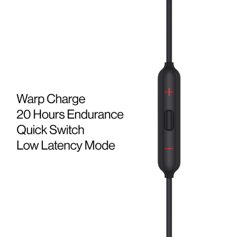 OnePlus Bullets Wireless Z Black in-Ear Bluetooth Earphones with Mic