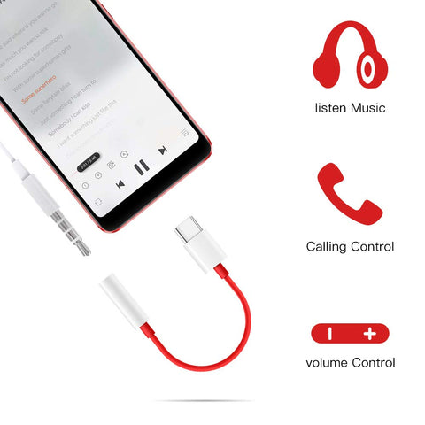 OnePlus Type-C to 3.5mm Jack Adapter Cable - Retail Package
