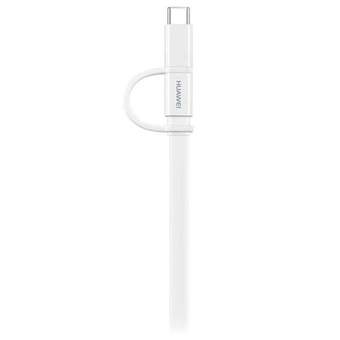 Huawei 2-in-1 Data Cable - USB-A to Micro USB & Type-C - 1.5m - White - AP55S 4071417