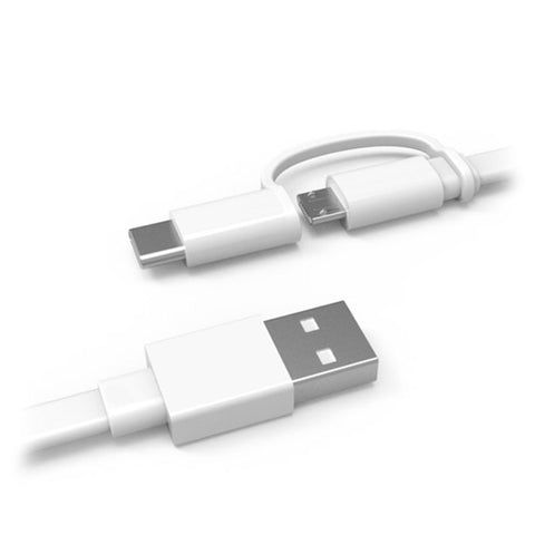 Huawei 2-in-1 Data Cable - USB-A to Micro USB & Type-C - 1.5m - White - AP55S 4071417