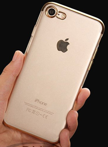 Apple Oucase iPhone X Hard Case - Beauty Series - Transparant Gold