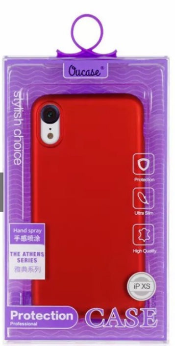Apple Oucase iPhone X/XS Hard Case - Athens Series - Red
