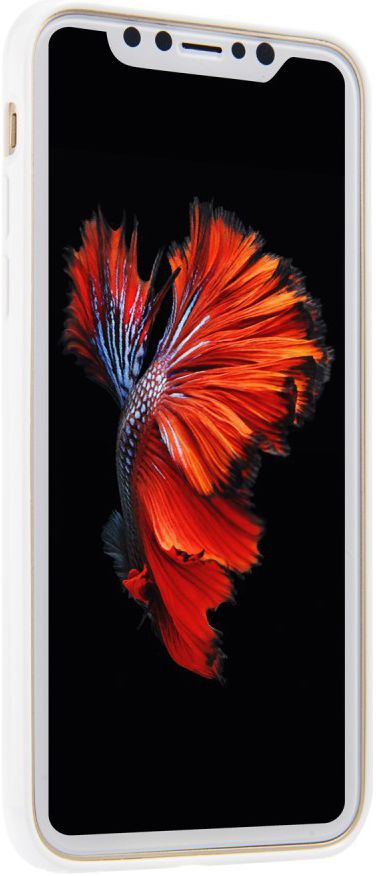 Apple iPhone X - Sulada Marble TPU Case - White