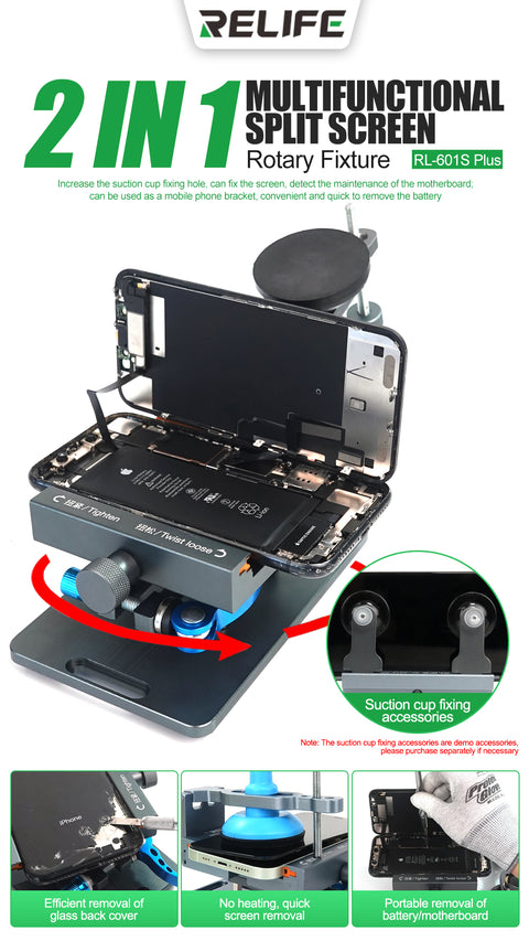 Relife RL-601S Plus - Multifunctional Screen Rotating Fixture