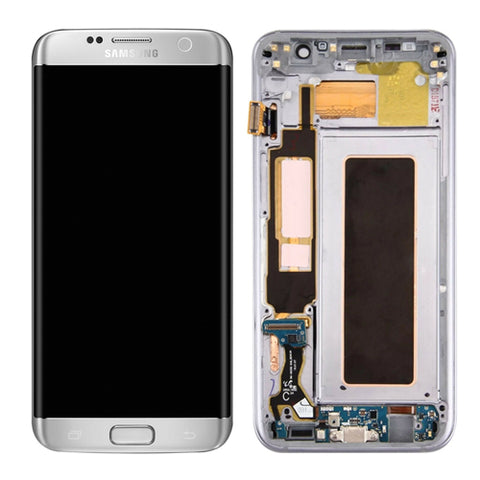 Samsung G935F Galaxy S7 Edge LCD Display + Touchscreen + Frame GH97-18533B Silver