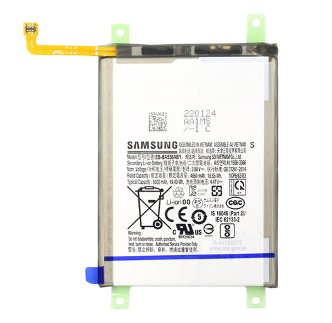 Samsung SM-A336B Galaxy A33 5G/SM-A536B Galaxy A53 5G Battery - GH82-28146A/GH82-28027A - EB-BA536ABY - 5000 mAh