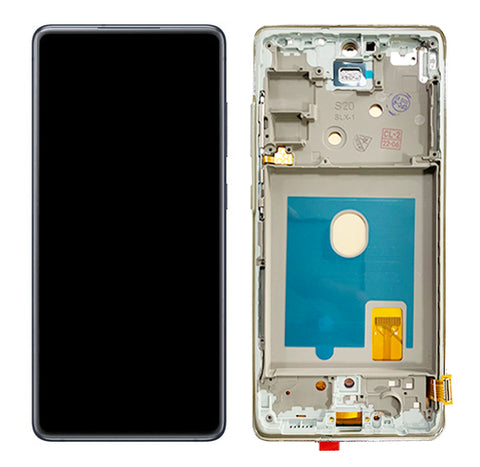 Samsung SM-G780F Galaxy S20 Fan Edition 4G/SM-G781B Galaxy S20 Fan Edition 5G LCD Display + Touchscreen + Frame - OLED  - White