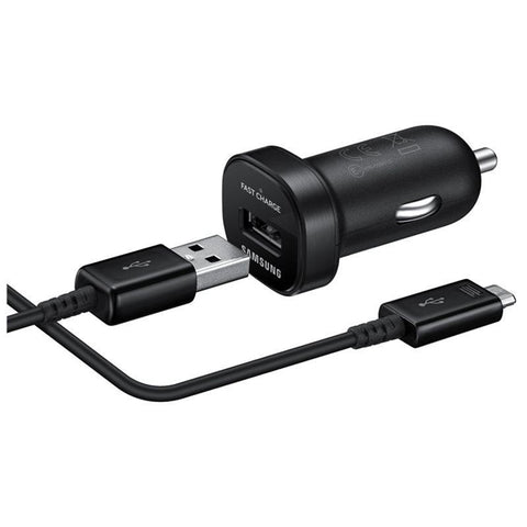 Samsung Fast Car Charger (18W) + Micro USB Cable - EP-LN930BBEGWW - Black