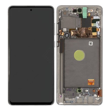 Samsung N770F Galaxy Note 10 Lite LCD Display + Touchscreen + Frame - GH82-22055B/GH82-22192B - Silver