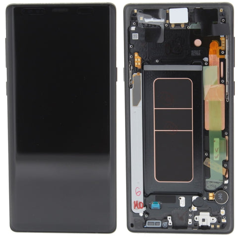 Samsung N960F Galaxy Note 9 LCD Display + Touchscreen + Frame - GH97-22269A/GH97-22270A - Midnight Black