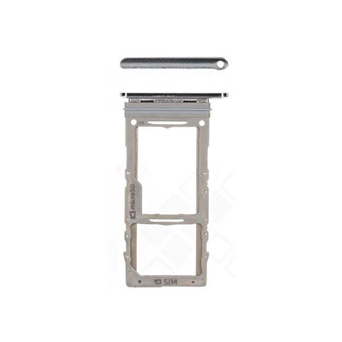 Samsung N975F Galaxy Note 10 Plus Simcard holder + Memorycard Holder Aura Glow/Silver