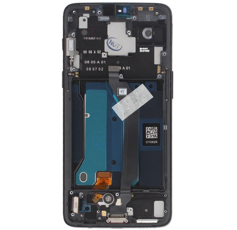 OnePlus 6 (A6003) LCD Display + Touchscreen + Frame 2011100029 Mirror Black