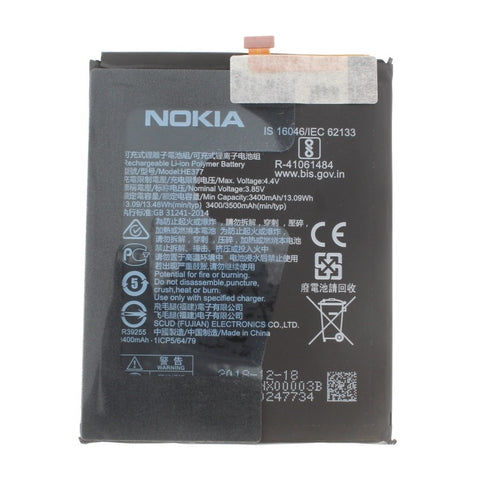 Nokia 8.1 (Nokia X7) (TA-1119/TA-1121/TA-1128/TA-1131) Battery HE377 - 20PNX0W0004 - 3500 mAh