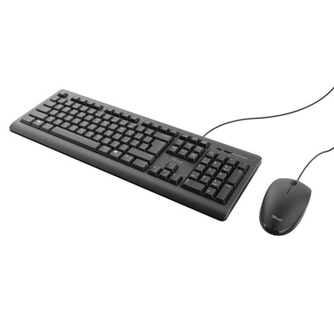 Trust Wired Keyboard & Mouse - TKM-250 - US Version - Black