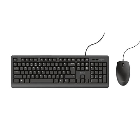 Trust Wired Keyboard & Mouse - TKM-250 - US Version - Black