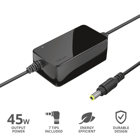 Trust Primo Universal Laptop Charger 45W-19V