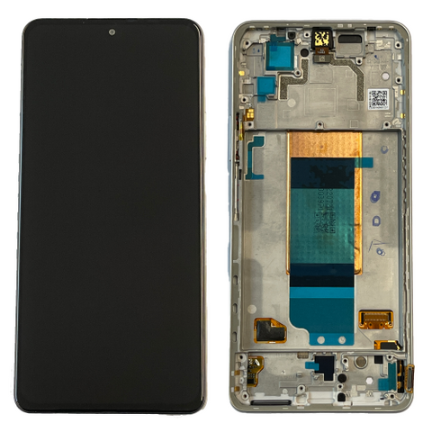 Xiaomi Poco F4 (22021211RG) LCD Display + Touchscreen + Frame - 56000KL11R00 - Silver