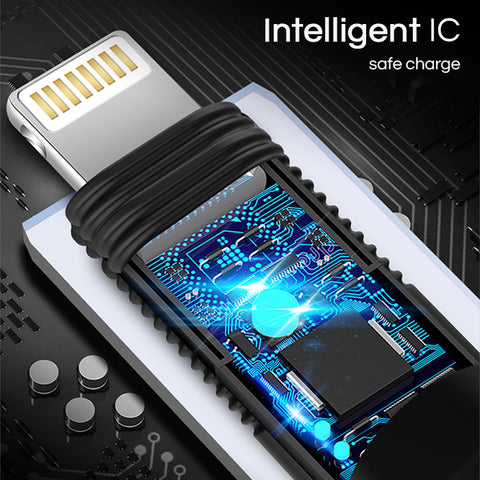 XO 3 in 1 Fast Charge USB Cable - Micro + Lightning + Type-C - NB54