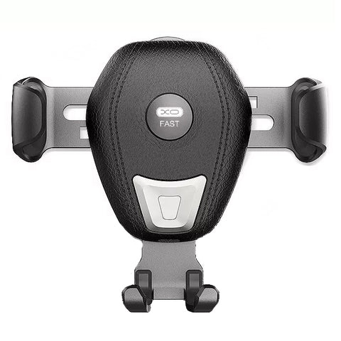 XO Wireless Fast in-Car Charger - WX009 - Black Leather