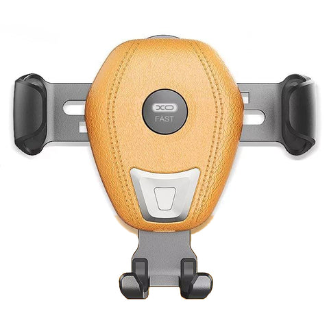 XO Wireless Fast in-Car Charger - WX009 - Yellow Leather
