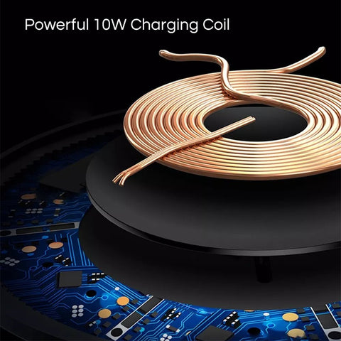 XO Wireless QI Charging Base - WX008 - Chrome Black