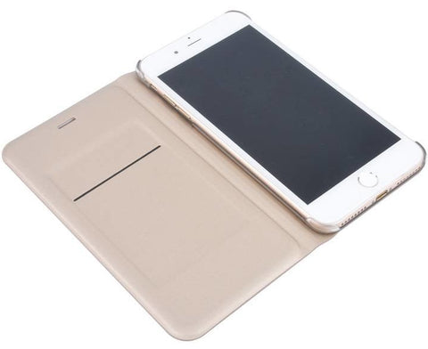 Apple iPhone 7 Plus/iPhone 8 Plus - Slim Book Case - Gold