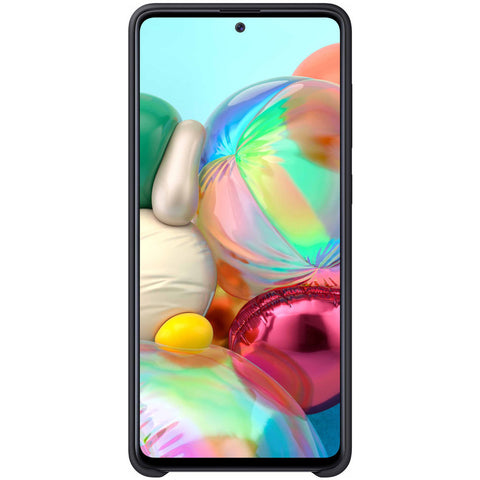 Samsung SM-A715F Galaxy A71 Silicone Cover EP-PA715TBEGEU - Black