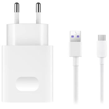 Huawei Travel Charger + Type-C Data Cable AP81 + HL1289 - White (Bulk)