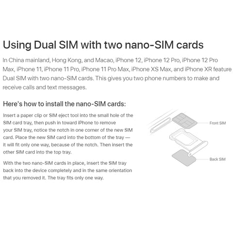 Apple iPhone 12 Pro - 128GB - Dual SIM(HK Spec) - Graphite