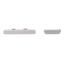 Google Pixel 8A (GKV4X/G6GPR/G8HHN/G576D) Power + Volume Button - 2pcs one set - White