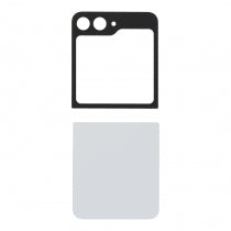 Samsung SM-F741B Galaxy Flip 6 Backcover - Top & Bottom  - White