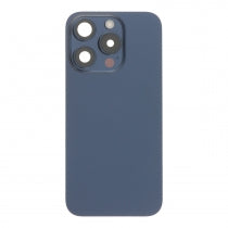 Apple iPhone 15 Pro Backcover Glass - Pulled - Flash Light Flex + Magsafe Magnets + Wireless Charging Flex - Blue