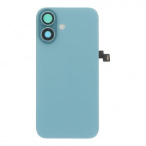 Apple iPhone 16 Backcover Glass - With Camera Frame + Iron Plate + Wireless Charging Flex + Flash Light Flex - Teal Green
